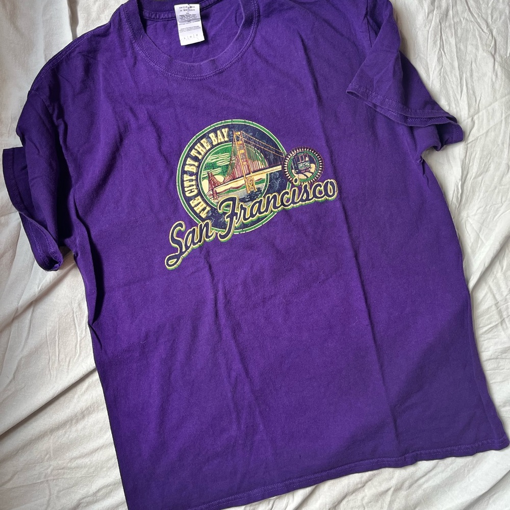 Purple San Francisco Graphic T-Shirt